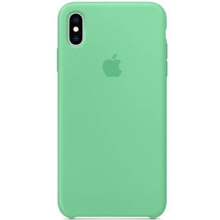 Чехол Silicone case (AAA) для Apple iPhone XS Max (6.5") Зеленый / Spearmint