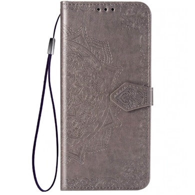 Кожаный чехол (книжка) Art Case с визитницей для Samsung Galaxy A10 (A105F) Серый