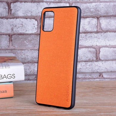 Чехол AIORIA Textile PC+TPU для Samsung Galaxy M31s, Оранжевый