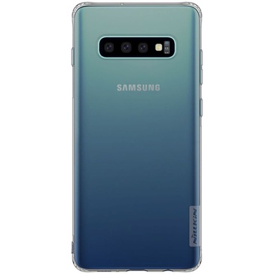 TPU чехол Nillkin Nature Series для Samsung Galaxy S10 Серый (прозрачный)