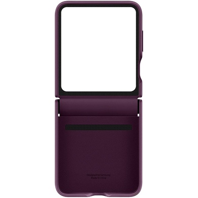 Шкіряний чохол Leather Case (AAA) для Samsung Galaxy Z Flip5, Purple