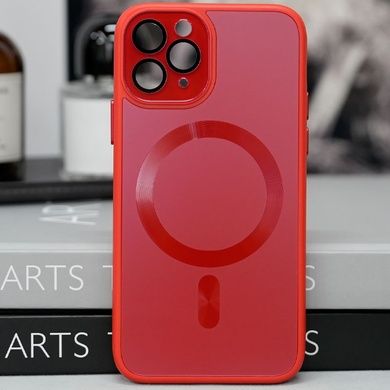 Чехол TPU+Glass Sapphire Midnight with MagSafe для Apple iPhone 12 Pro Max (6.7") Красный / Red