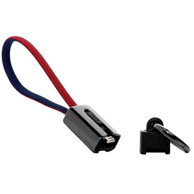 Дата кабель Hoco U36 Mascot USB to Lightning (2.1A) (20см) Красный / Синий