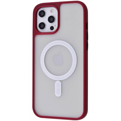 TPU+PC чохол Shadow Matte with Magnetic Safe для Apple iPhone 12 Pro / 12 (6.1 "), Червоний / Red