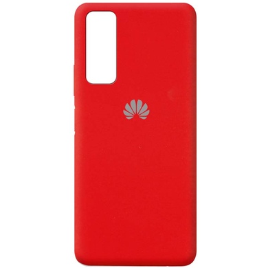 Чехол Silicone Cover Full Protective (AA) для Huawei P Smart (2021) Красный / Red