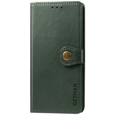 Шкіряний чохол книжка GETMAN Gallant (PU) для Samsung Galaxy S21 FE, Зеленый
