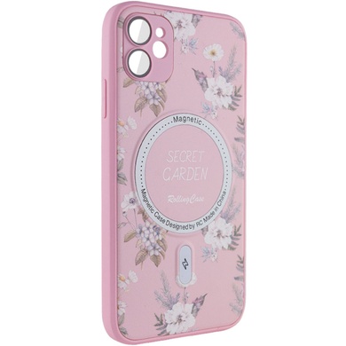 TPU+PC чехол Secret Garden with MagSafe для Apple iPhone 12 (6.1") Pink
