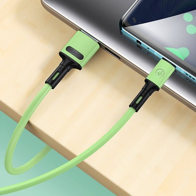 Дата кабель USAMS US-SJ435 U52 USB to MicroUSB (1m), Зеленый