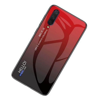 TPU+Glass чехол Gradient HELLO для Xiaomi Mi A3 (CC9e), Красный