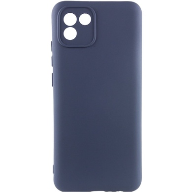 Чохол Silicone Cover Lakshmi Full Camera (A) для Samsung Galaxy A03, Синий / Midnight Blue