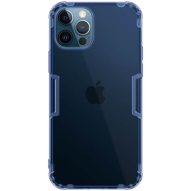 TPU чехол Nillkin Nature Series для Apple iPhone 12 Pro / 12 (6.1") Синий (прозрачный)