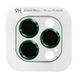 Защитное стекло Metal Classic на камеру (в упак.) для Apple iPhone 13 Pro / 13 Pro Max Зеленый / Dark green