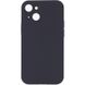 Чохол Silicone Case Full Camera Protective (AA) NO LOGO для Apple iPhone 14 (6.1"), Сірий / Dark Gray