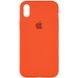 Чохол Silicone Case Full Protective (AA) для Apple iPhone X (5.8 ") / XS (5.8"), Оранжевый / Kumquat