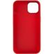 TPU чехол Bonbon Metal Style для Apple iPhone 13 (6.1") Красный / Red