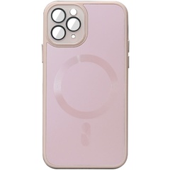 Чехол TPU+Glass Sapphire Midnight with MagSafe для Apple iPhone 11 Pro Max (6.5") Розовый / Pink Sand