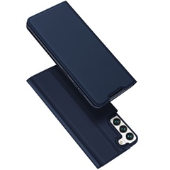 Чехол-книжка Dux Ducis с карманом для визиток для Samsung Galaxy S22 Синий