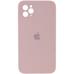 Чохол Silicone Case Square Full Camera Protective (AA) для Apple iPhone 11 Pro Max (6.5 "), Рожевий / Pink Sand