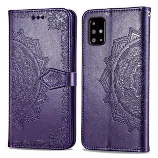 Кожаный чехол (книжка) Art Case с визитницей для Samsung Galaxy A51 Фиолетовый