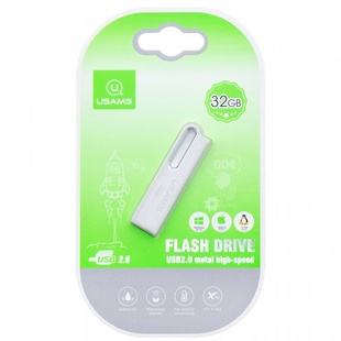 Флеш накопитель USAMS US-ZB098 32Gb Aluminum Alloy USB High Speed Flash Серебряный