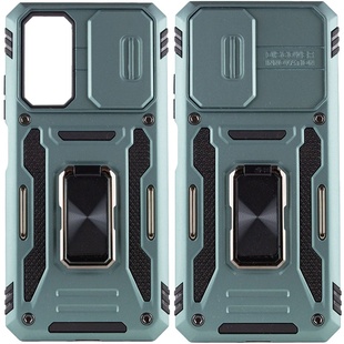 Ударопрочный чехол Camshield Army Ring для Xiaomi Redmi Note 11 (Global) / Note 11S / Note 12S Зеленый / Light Green