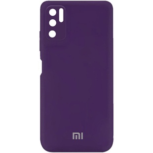 Чехол Silicone Cover My Color Full Camera (A) для Xiaomi Redmi Note 10 5G / Poco M3 Pro Фиолетовый / Purple