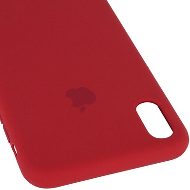Чехол Silicone case (AAA) для Apple iPhone XS Max (6.5") Красный / Red