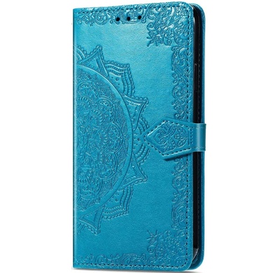 Кожаный чехол (книжка) Art Case с визитницей для Xiaomi Redmi Note 13 Pro 4G / Poco M6 Pro 4G Синий