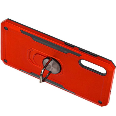 Ударостійкий чохол SG Ring Color магнітний тримач для Xiaomi Mi CC9 Mi 9 Lite, Червоний