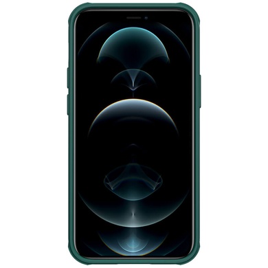 Карбоновая накладка Nillkin Camshield (шторка на камеру) для Apple iPhone 13 (6.1") Зеленый / Dark Green