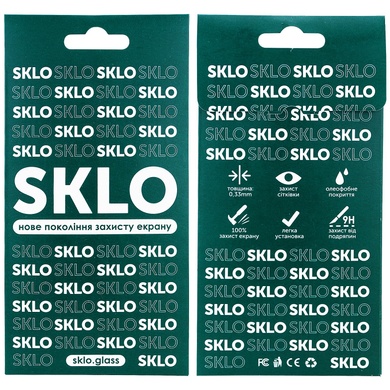 Захисне скло SKLO 5D (full glue) для Samsung Galaxy A11 / M11, Черный