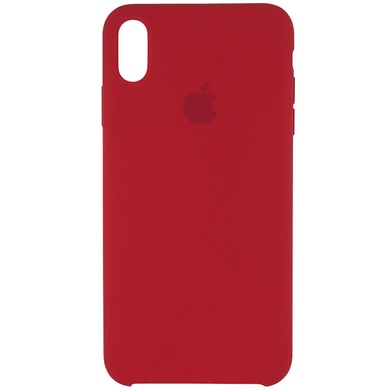 Чохол Silicone case (AAA) для Apple iPhone XS Max (6.5"), Червоний / Red