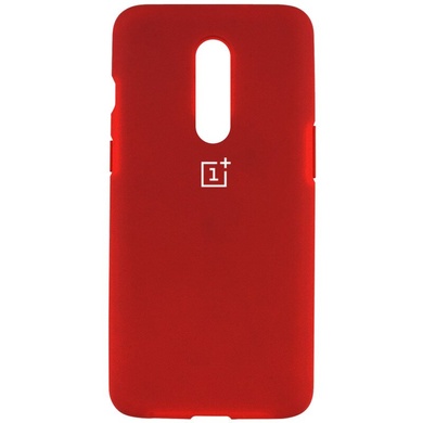 Чехол Silicone Cover Full Protective (AA) для OnePlus 7 Pro, Красный / Dark Red