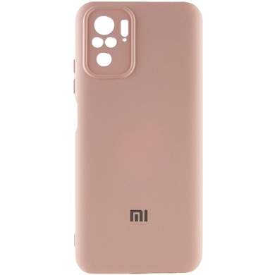 Чехол Silicone Cover My Color Full Camera (A) для Xiaomi Redmi Note 10 / Note 10s Розовый / Pink Sand
