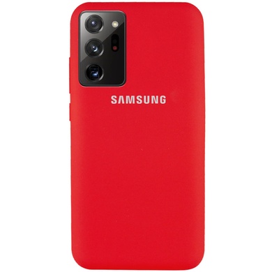 Чехол Silicone Cover Full Protective (AA) для Samsung Galaxy Note 20 Ultra Красный / Red