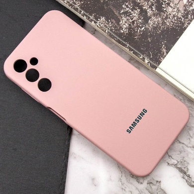 Чохол Silicone Cover Lakshmi Full Camera (AAA) with Logo для Samsung Galaxy A15 4G/5G, Рожевий / Pink Sand