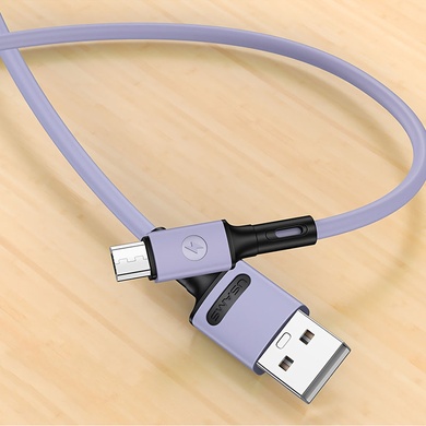 Дата кабель USAMS US-SJ435 U52 USB to MicroUSB (1m) Фиолетовый