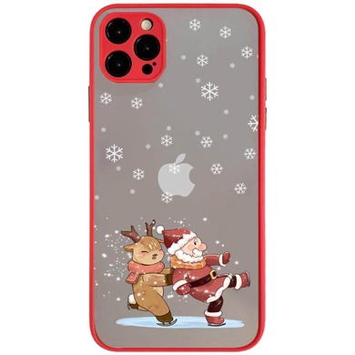TPU+PC чехол Christmas time для Apple iPhone 13 Pro (6.1") Санта