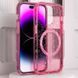 Чехол TPU Galaxy Sparkle (MagFit) для Apple iPhone 12 Pro / 12 (6.1") Pink+Glitter