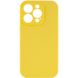 Чохол Silicone Case Full Camera Protective (AA) NO LOGO для Apple iPhone 15 Pro Max (6.7"), Желтый / Yellow