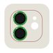 Захисне скло Metal Shine на камеру (в упак.) для Apple iPhone 12 / 12 mini / 11, Салатовый / Green