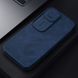 Шкіряний чохол (книжка) Nillkin Qin Pro Camshield для Apple iPhone 13 Pro (6.1 "), Синий
