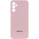 Чехол Silicone Cover Lakshmi Full Camera (AAA) with Logo для Samsung Galaxy A15 4G/5G / M15 5G Розовый / Pink Sand