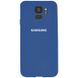 Чехол Silicone Cover Full Protective (AA) для Samsung Galaxy S9 Синий / Navy blue
