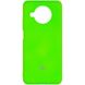 Чехол Silicone Cover My Color Full Protective (A) для Xiaomi Mi 10T Lite / Redmi Note 9 Pro 5G Салатовый / Neon green