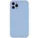 Чохол Silicone Case Full Camera Protective (AA) NO LOGO для Apple iPhone 12 Pro Max (6.7"), Голубой / Lilac Blue