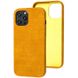 Кожаный чехол Croco Leather для Apple iPhone 12 Pro / 12 (6.1") Yellow