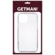 TPU чехол GETMAN Clear 1,0 mm для Apple iPhone 13 mini (5.4") Бесцветный (прозрачный)