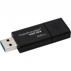 Флеш-драйв USB3.0 32GB Kingston DataTraveler 100 G3, Черный