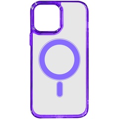 Чехол TPU Iris with MagSafe для Apple iPhone 12 Pro Max (6.7") Фиолетовый